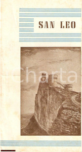 Materiale pubblicitario d’epoca 1945 circa SAN LEO PU Opuscolo turistico ILLUSTRATO 1