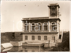 Fotografia d epoca originale 1934 Salghea FE Stabilimento Idrovoro Foto frontale 1