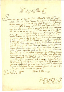 Documento originale, autentico 1733 BRESSO MI Supplica G. Pietro PERINI per beneficio ecclesiastico 1