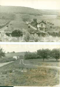 Fotografia d epoca originale 1960 ca CASTEGGIO PV Vedute della campagna Lotto due FOTOGRAFIE 1