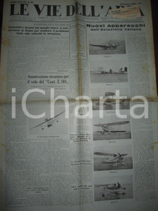 Giornale, rivista storica 1935 VIE DELL ARIA Nuovi aeroplani aviazione italiana PIAGGIO SAVOIA MARCHETTI 1