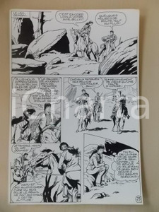 Opera d’arte autentica 1990 BILLY BOYD Ep.5 Luciano BERNASCONI Esploratori nel canyon Tavola originale 1