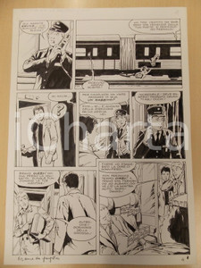 Opera d’arte autentica 1970 ca ESAME DA GANGSTER Luciano BERNASCONI Caportreno controlla vagoni Tavola 1 Opera d’arte autentica 1970 ca ESAME DA GANGSTER Luciano BERNASCONI Caportreno controlla vagoni Tavola 1
