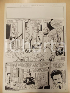 Opera d’arte autentica 1970 ca PERICOLO PORTA A PORTA Luciano BERNASCONI Commesso viaggiatore Tavola 1