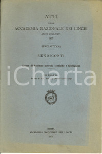 Libro, pubblicazione d epoca 1979 Emilio GABBA Interpretazione politica De Officiis CICERONE Pubblicazione 1