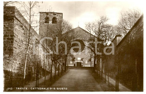 Cartolina originale da collezione 1935 ca TRIESTE Veduta della facciata di SAN GIUSTO Cartolina postale FP NV 1