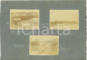 Fotografia d epoca originale 1919 ROVERETO TN Ponte ferrovia distrutto da AUSTRIACI Ponte Nuovo Lotto 3 foto 1