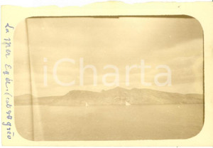 Fotografia d epoca originale 1920 GRECIA Veduta Mar EGEO e terraferma Foto VINTAGE 9 x 6 cm 1