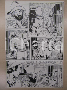 Opera d’arte autentica 1990 BD WESTERN FRANCE BILLY BOYD NÂ° 2 El Cobra! tav.9 Original BERNASCONI LUBE 1