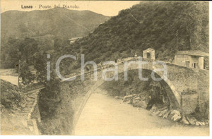 Cartolina originale da collezione 1910 LANZO TORINESE TO Veduta del PONTE DEL DIAVOLO Cartolina FP VG 1