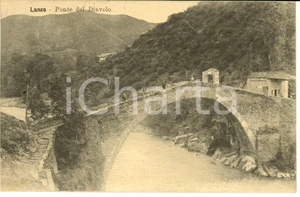 Cartolina originale da collezione 1910 LANZO TORINESE TO Veduta del PONTE DEL DIAVOLO Cartolina FP VG 1