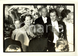 Fotografia d epoca originale 1972 KOLN Margrethe di DANIMARCA Principe Henrik al Castello di BRUHL Fotografia 1