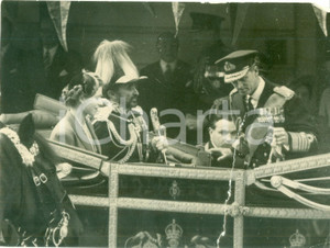 Fotografia d epoca originale 1954 LONDON HailÃ© SELASSIÃˆ arriva alla Victoria Station Fotografia DANNEGGIATA 1