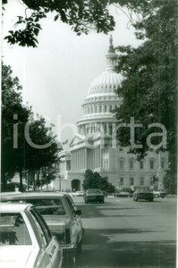 Fotografia d epoca originale 1983 WASHINGTON USA Scorcio del CAMPIDOGLIO Vera fotografia ANIMATA 1