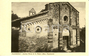 Cartolina originale da collezione 1930 ca PIANEZZA TO L antica pieve di SAN PIETRO Cartolina FP NV 1