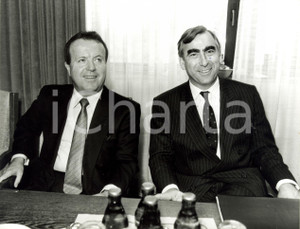 Fotografia d epoca originale 1988 MONACO D ThÃ©odor WAIGEL e Gerold TANDLER CSU Conferenza stampa Foto 1