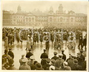 Fotografia d epoca originale 1936 LONDON Haakon VII of NORWAY Albert LEBRUN King GEORGE V funeral Photo 1