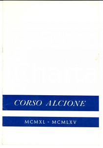 Oggetto da collezione cartaceo 1970 ca Accademia Navale LIVORNO Elenco ufficiali CORSO ALCIONE 19401955 1