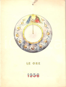 Oggetto da collezione cartaceo 1956 MILANO Casa MAMMA DOMENICA Calendario Le ore ILLUSTRATO 1