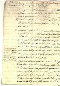 Documento originale, autentico 1788 NAPOLI Gennaro SCOGNAMIGLIO affitta masseria a Domenico ASCIONE Manoscritto 1