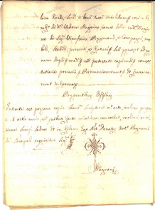 Documento originale, autentico 1785 NAPOLI Vedova Anna Maria MAGRINO vende stoffe per debiti del marito 20 pp. 1
