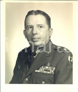 Fotografia d epoca originale 1950 ca US ARMY Ritratto di ufficiale in divisa Fotografia 22x25 cm 1