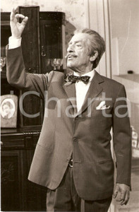 Fotografia d epoca originale 1980 circa TEATRO Nino TARANTO durante spettacolo Ritratto Fotografia 1