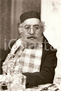 Fotografia d epoca originale 1980 circa TEATRO Carlo TARANTO con barba durante spettacolo Fotografia 1