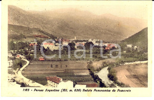 Cartolina originale da collezione 1953 PEROSA ARGENTINA TO Veduta panoramica da POMARETO Cartolina FP VG 1