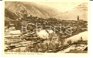 Cartolina originale da collezione 1920 ca SCANNO AQ Panorama invernale Cartolina postale FP NV 1