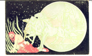 Cartolina originale da collezione 1915 ca WW1 Sottoscrizione prestito nazionale BANCA ITALIANA SCONTO Ill. CRESPI 1