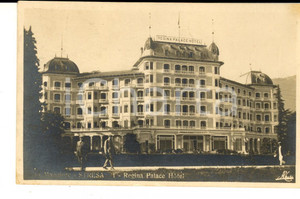 Cartolina originale da collezione 1929 STRESA VB Veduta del REGINA PALACE HOTEL Cartolina ANIMATA FP VG 1