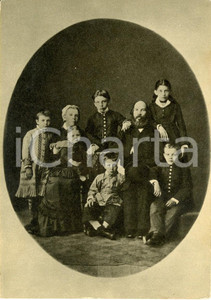 Cartolina originale da collezione 1969 MOSCA Propaganda URSS Vladimir LENIN giovane studente e la sua famiglia 1