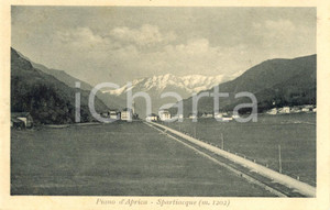 Cartolina originale da collezione 1930 ca APRICA SO Lo spartiacque sulla piana del Passo Cartolina postale FP NV 1