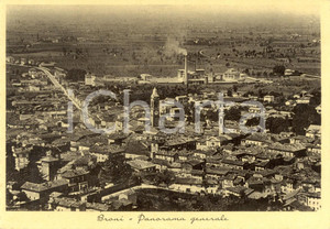 Cartolina originale da collezione 1937 BRONI PV Veduta panoramica della cittadina dall alto Cartolina FG NV 1
