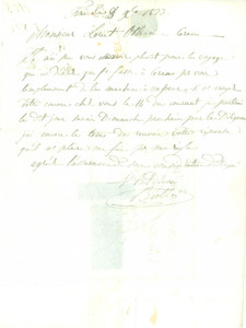 Documento originale, autentico 1823 CERANO NO Collocazione di una macchina a vapore di Lorenzo OBICINI 1