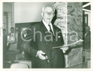 Fotografia d epoca originale 1965 MORTARA Direttore a inaugurazione nuova sede Banca Provinciale Lombarda 1