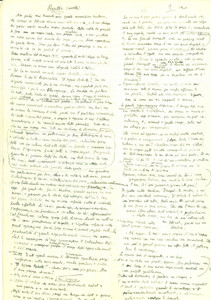 Manoscritto, lettera originale 1950 ca INEDITO Rosalba novella Manoscritto mai pubblicato 1