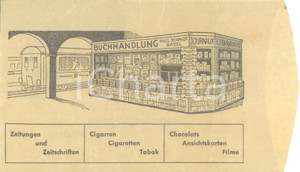 Materiale pubblicitario d’epoca 1945 ca BASEL SWITZERLAND Buchhandlung Paul SCHMIDT Busta intestata VUOTA 1