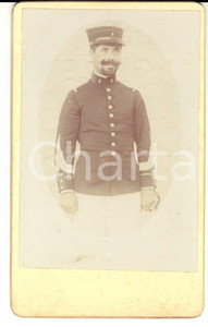 Fotografia d epoca originale 1900 ca ARMEE DE TERRE Portrait d officier 5e rÃ©giment Photo CDV 1