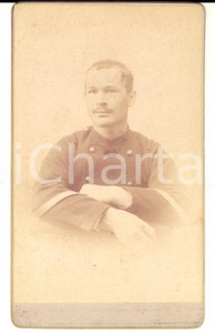 Fotografia d epoca originale 1890 ca ARMEE DE TERRE Portrait de soldat Photo CDV 1