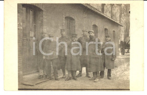 Fotografia d epoca originale 1915 ca FRANCE Officiers 169 et 38 RI dans la neige Photo GRANDE GUERRE 1