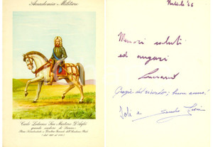 Oggetto da collezione cartaceo 1966 ACCADEMIA REALE DI TORINO Biglietto SAN MARTINO D AGLIE  Alessandro SEVERI 1