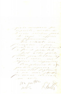 Autografo originale 1889 ROMA Paolo BOSELLI a un aspirante funzionario privo di requisiti Autografo 1