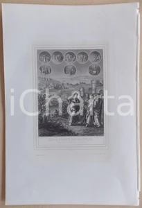 Stampa, bozzetto originale 1853 VIE DE JESUS CHRIST JÃ©sus avertit disciples il doit souffrir Ã  Jerusalem 1