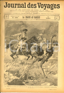Giornale, rivista storica 1900 JOURNAL DES VOYAGES Vie aux pampas  Chasse au nandou Revue nÂ°171 1