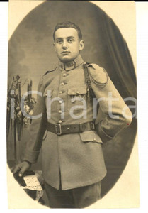 Fotografia d epoca originale 1910 FRANCE Portrait d officier 153e rÃ©giment infanterie Photo carte postale 1