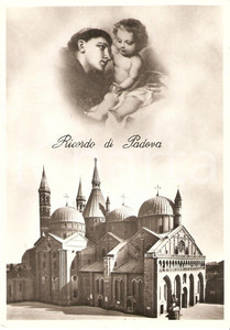 Cartolina originale da collezione 1950 ca PADOVA Basilica SANT ANTONIO Cartolina ILLUSTRATA FG NV 1