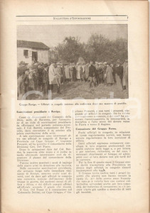 Documento originale, autentico 1930 ROMA U.N.U.C.I. Foglio d ordini AttivitÃ  dei Gruppi e delle Sezioni 1