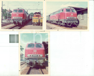 Fotografia d epoca originale 1974 GERMANIA FEDERALE Deutsche Bahn Locomotiva DB 215 1082 Lotto 3 fotografie 1
